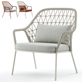 Outdoor Garden Woven Lounge Armchair Panarea