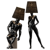 Hommer human lampshade Floor lamp Collection Pose01