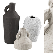 Artisan clay vases