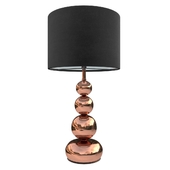 Настольная лампа Marissa 35cm Copper Ball Touch Table Lamp with Black Shade