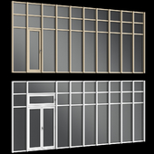 Витражные алюминиевые двери / Stained aluminum doors
