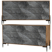 Vig Furniture Nova Domus Metcalf - Mid-Century Walnut & Gray Dresser