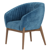 Upholstered Armchair with Channeled Back payson dining chair by highfashionhome,