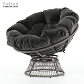 Tufted Swivel Papasan Chair