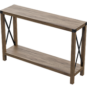 Woven Paths Magnolia Metal X Console Table