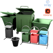 Набор мусорных контейнера / Dumpster set