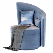 Fabric Armchair Camille by Sicis