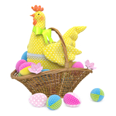 Toy tilde "Chicken in a basket"