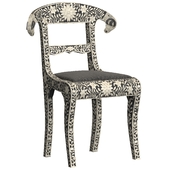 Anglo-Indian Mughal Inlaid Side Chair
