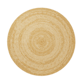 Round Polo Natural Jute Rug