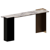 WRAP CONSOLE - MARBLE TOP By Baker Furniture