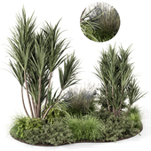 Outdoor Garden set bush and Tree - Garden Set 702