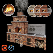 Barbecue oven / Brick BBQ