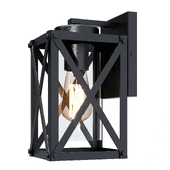 Morello Power Coated Black Outdoor Wall Lantern