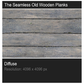 The Seamless Old Wooden Planks Texture