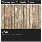The Seamless Old Wooden Planks Texture