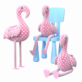 Flamingo toy set