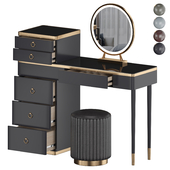 Luxury Dressing Table with Cabinet-02
