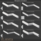 Gypsum moldings 001, 001 1, 001 2, 001 3, 001 4, 001 5, 001 6, 002