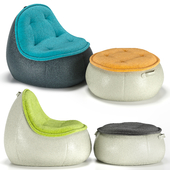 Poufs project "Puffy" by Redo design