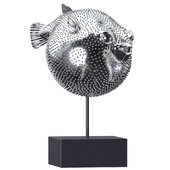 Figurine Silver Blowfish