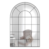 Alice Arched Windowpane Mirror by Pottery Barn
