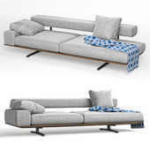 WING Chaise  longue By Flexform