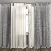 Curtains with window 483C