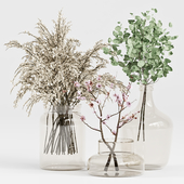 Bouquet Collection 15 - Decorative Branches in Glass Vases