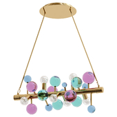 Globo 6 Light Linear Chandelier