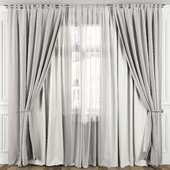 Curtains with window 485C