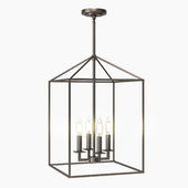 Ellis 4 - Light Lantern Rectangle Chandelier