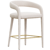 LISETTE WHITE COUNTER STOOL