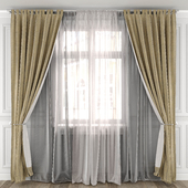 Curtains with window 490C