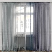 Curtains with window 491C