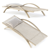 Isabel rattan sunbed IS15 by Bpoint Design / Rattan sunbed