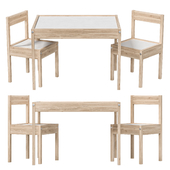 IKEA - LATT LETT Children&#39;s table with 2 chairs