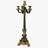 Pair of Ornate French Candelabra