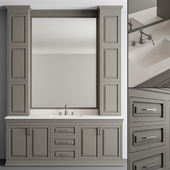 Bathroom Set Gray Classic - Set 44