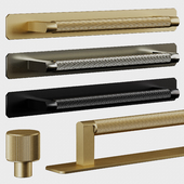Plankhardware BECKER Grooved Handle and LENNON Grooved Knob