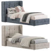 Bed with upholstered headboard 268