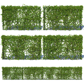 Metal Fence 3D (H - 153) with Ivy v3