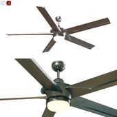 Subtle Indoor Outdoor Ceiling Fan With LED Light Kit