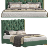 Green Low Profile Bed