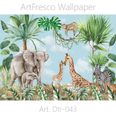 ArtFresco Wallpaper - Дизайнерские бесшовные фотообои Art. Dtr-043 OM