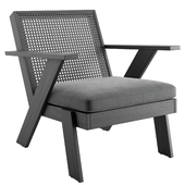 Crate & Barrel Jeannie Cane Accent Chair by Leanne Ford