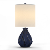 Origami Blue Ceramic Table Lamp