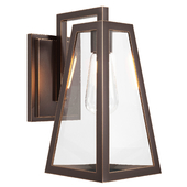 Kichler Delison H Rubbed Bronze Outdoor Wall Light