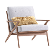 Cavett Tufted Chair wood