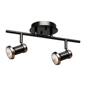 Люстра  Tayte Black and Gold Two-Light Track Light        светильник